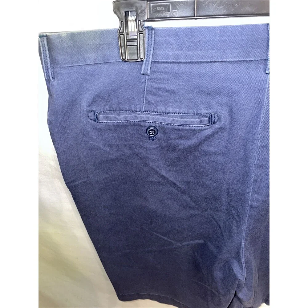 Izod Saltwater Casual Shorts Mens Size 38 Waist Blue Inseam 10 Rise 12 Zip Fly